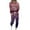 Z01-Purple, variant on YAYUBA Women Fall 2 Piece Lounge Outfit Long Sleeve Valentine's Day Pjs Heart Print