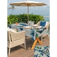 thumbnail image 4 of Blueberry Spring Leaves Outdoor Tablecloth - 60x102 Inch Rectangle Dining Table Cover, Grey Botanical Branches Waterproof Outdoor Table Cloth with Umbrella Hole & Zipper for Picnic/Patio/Party, 4 of 7