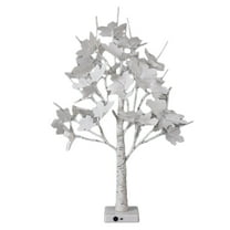 Qholemyo Small Tree Lights LED Christmas Party Decor Birch Tree Lights Thanksgiving Easter Indoor Maple Leaf Tree artificial tree artificial plants indoor faux plants