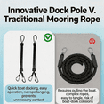 2 Pcs Dock Rods for Boat Docking 16 inch Dock Boat Mooring Poles ...