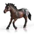 thumbnail image 4 of Modelos de caballos animales realistas figuras de acción y juguete emulación sólida appaloosa harvard hannover clydesdale quarter arabian horse, 4 of 5