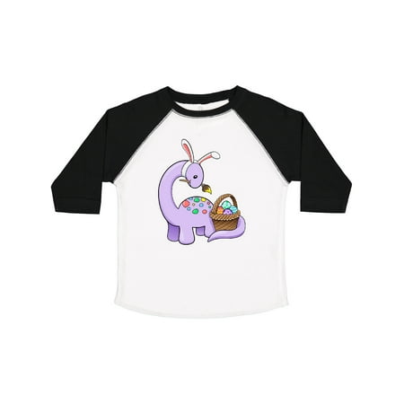 

Inktastic Cute Purple Easter Dinosaur Painting Eggs Gift Toddler Boy or Toddler Girl T-Shirt