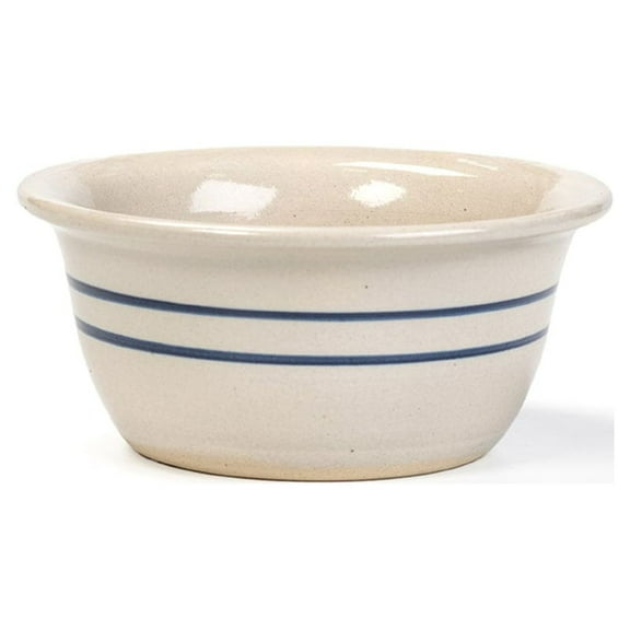 Martinez Pottery Handcrafted Heritage Blue Stripe Stoneware Cereal Bowl USA Made