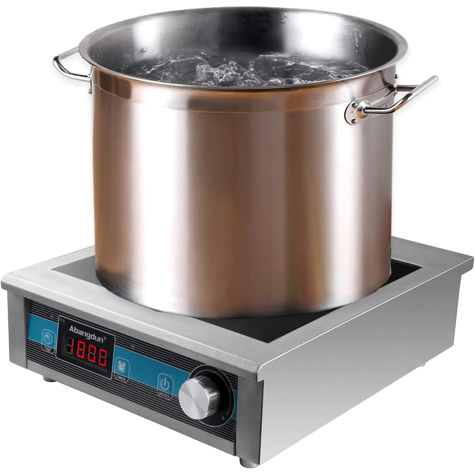 Abangdun 1800W 85V~120V 2026 New Induction Cooktop Commercial Grade Countertop Burner 9 Inch Heating Coil Hot Plate Electric Stove