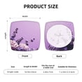 thumbnail image 6 of Uemuo Lavender Roses Arrangement Pattern Waterproof Square Couch Cushion Covers, Magic Sofa Covers Washable, Stretch Sofa Seat Cushion Slipcovers, 6 of 9