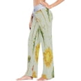 thumbnail image 2 of Women's Pajama Pants Yellow Dandelion Comfy Stretch Sleepwear Essentials womens Lightweight Lounge Terry Pajama Pant, Small, 2 of 7