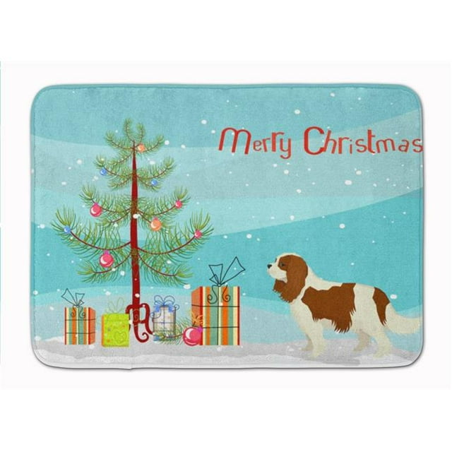 Carolines Treasures CK3529RUG Cavalier Spaniel Christmas Tree Machine Washable Memory Foam Mat