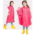 thumbnail image 4 of Yunliwuli Kids Rain Poncho Cartoon Raincoat Jacket Cute Rain Coat Toddler Boys Girls Rain Cape Light Waterproof Hoodie Outwear, 4 of 8