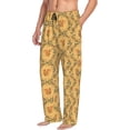 thumbnail image 2 of Goofa Cartoon Squirrel Printed Soft Pajama Pants for Men, Wide Leg Comfy Casual Lounge Yoga Pants-, 2 of 9