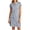 Navy, variant on Women's Striped Notched Collar Button Down Short Sleeve Casual Shirt Dresses for Women Summer Everyday & Office Wear