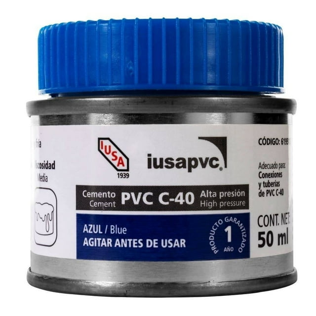 Cemento para PVC Iusa en Lata 50 ML con Aplicador