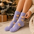 thumbnail image 5 of IYYVV Fuzzy Socks for Women Fall Cozy Fluffy Slipper Socks Non Slip Socks Warm Thick Socks for Winter Cold ,Sleep D One Size, 5 of 5