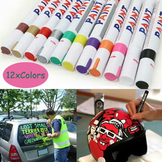 TFIVE 8 Color Paint Markers Pens Set, Oil-Based Permanent Paint Marker, Medium Tip, Quick Dry and Waterproof Paint Pen for Rock PAI