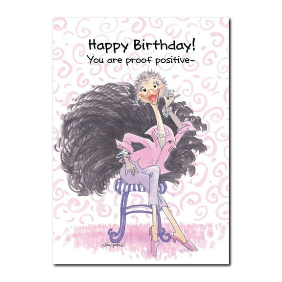 Cornelia O'Plume's Birthday Greeting Card