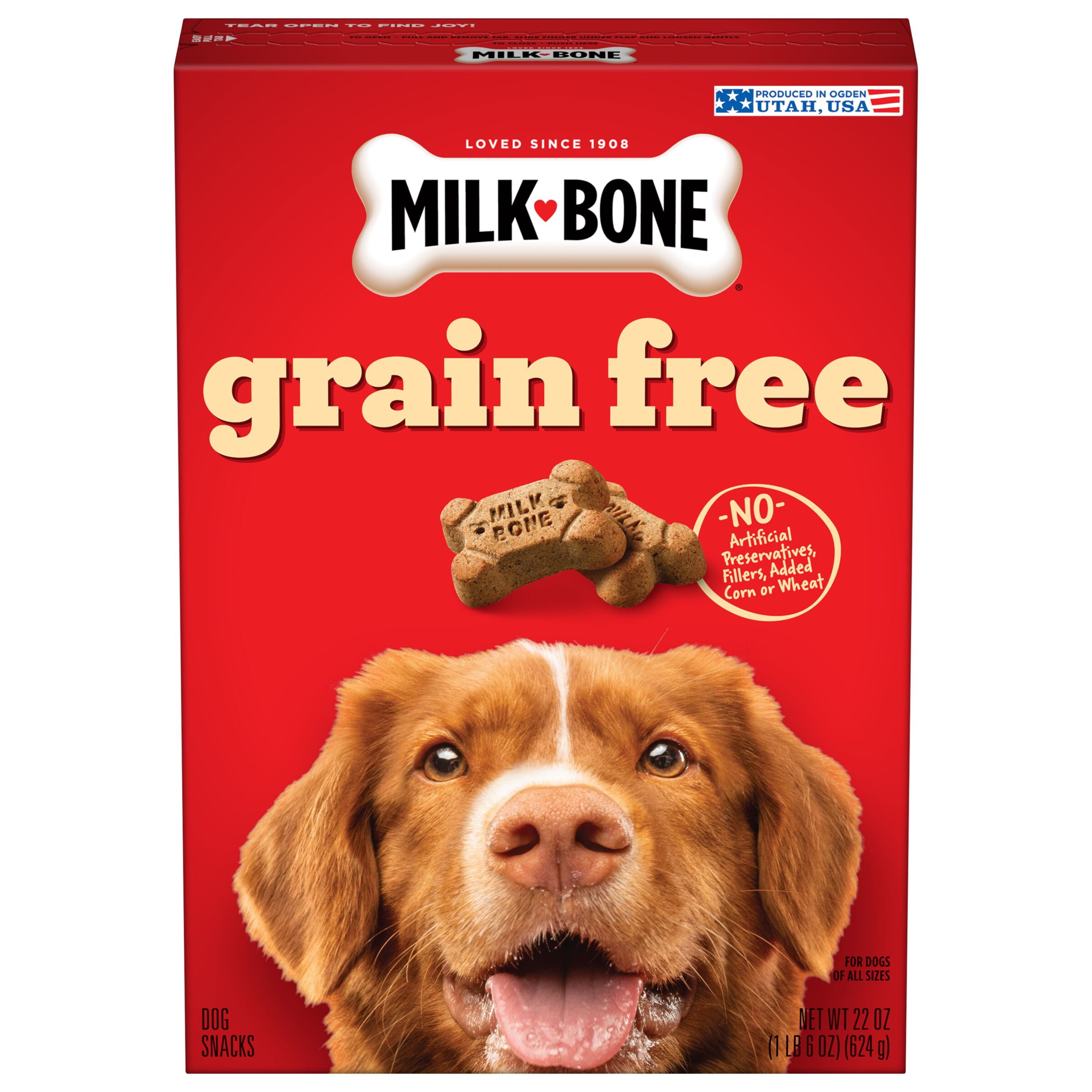 MilkBone Grain Free Dog Treats, 22Ounce Box