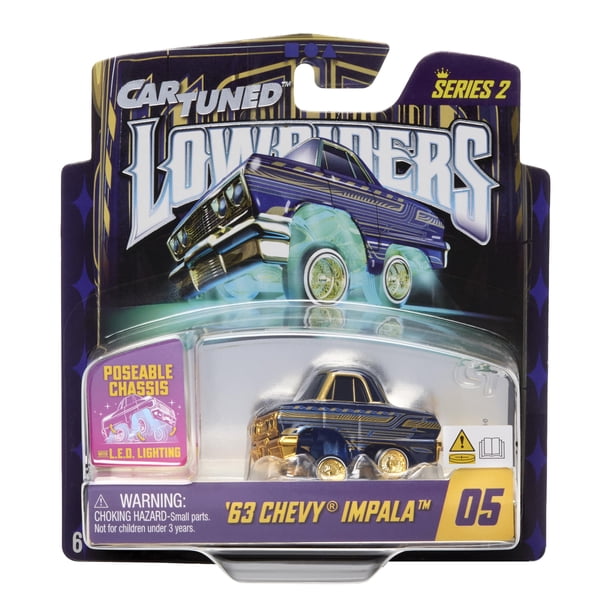 Auto a escala Diecast MGA Entertainment Chevy Impala 1963 con LED
