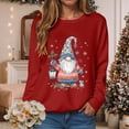 thumbnail image 2 of Towmus Christmas Sweatshirts for Women Funny Santa Xmas Tree Graphic Sweatshirt Loose Casual Pullover Tops, 2 of 6