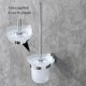 thumbnail image 4 of Juego de cepillos de baño con soporte de acero inoxidable, diseño minimalista para baños estéticos, cabezal de cepillo reemplazable para mayor durabilidad, 4 of 5