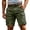 Green, variant on Mens Cargo Shorts Relaxed Lightweight Quick Dry Elastic Waist Stretch Summer Casual Camping Hiking Fishing Men's Cargo Shorts Multi Pockets Beige L