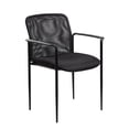 thumbnail image 1 of Boss Office Products Stacking Guest Arm Stacking Guest Chair in Black, 1 of 5