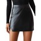 thumbnail image 1 of Women's Faux Leather High Waisted Mini Skirt Pu Split Bodycon Short Skirts With Slitsmall, 1 of 4