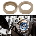 thumbnail image 2 of Unique Bargains 4 Pcs Universal 1.5 Inch Speaker Subwoofer Mounting Spacer Rings Solid Wood Beige, 2 of 6