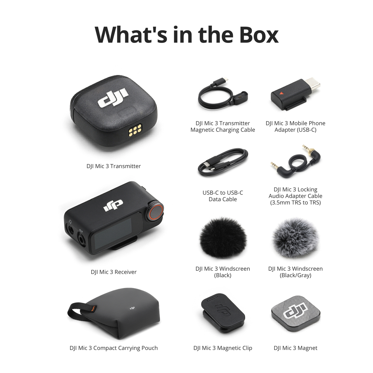 DJI Mic 3 Advanced Mini 2.4GHz Wireless Microphone System