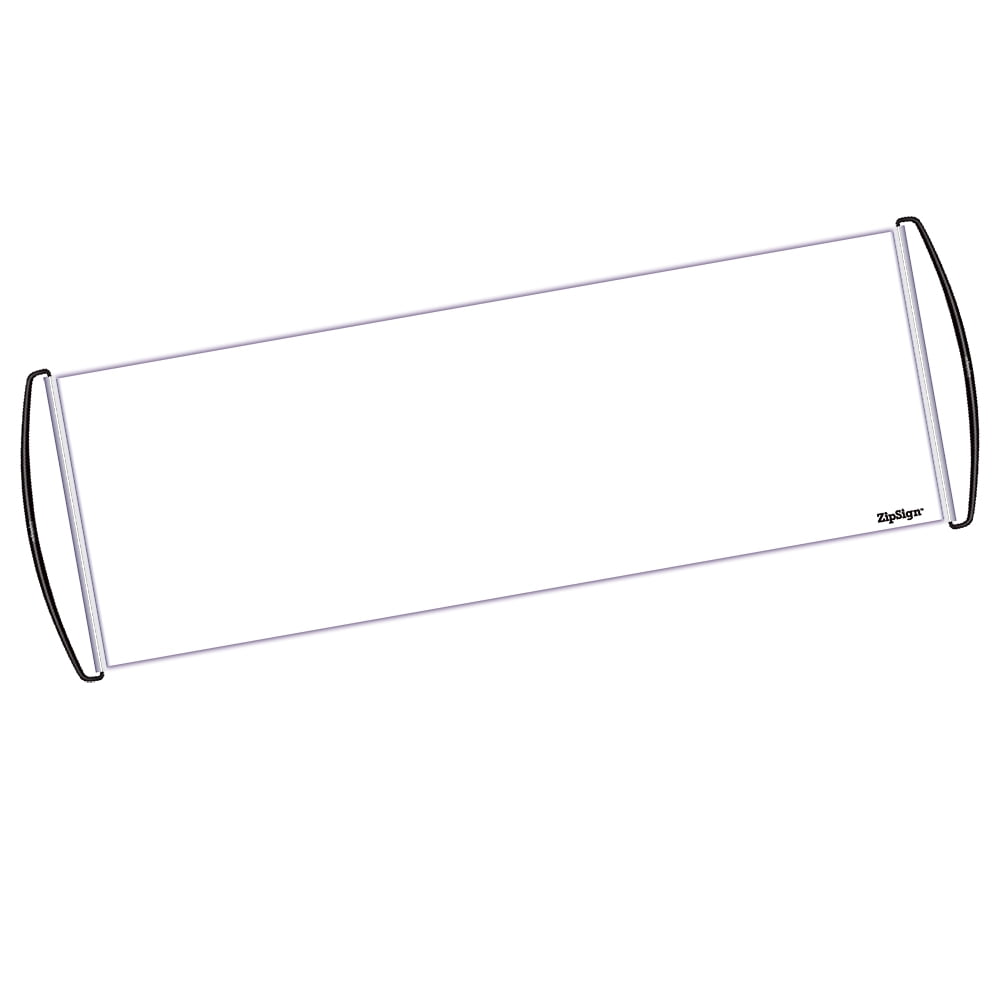 ZipSign Dry Erase Banner Rolls Itself Up, Unrolls to 9.5” x 27