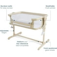 thumbnail image 3 of HALO BassiNest 2-in-1 Height-Adjustable Bedside Sleeper with Mattress Pad and Fitted Sheet, Oat, 3 of 9