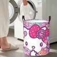 thumbnail image 6 of Hello Kitty Laundry Hamper, Dirty Clothes Hamper Storage Basket for Bathroom Bedrooms, Circular Hamper with Handles, Gifts for Boys Girls Men Women, 6 of 8