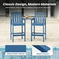 thumbnail image 5 of STARY Tall Adirondack Chairs Set of 2, HDPE Adirondack Bar Stools with Connecting Tray, Bar Height Adirondack Chair Patio Barstool, Ideal All Weather Tall Patio Chair for Balcony, Poolside, Backyard, 5 of 9