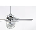 thumbnail image 4 of Zyanya 52 in. 3-Light Indoor Chrome Finish Ceiling Fan with Light Kit, 4 of 5