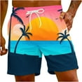 thumbnail image 2 of Njoeus Mens Swim Trunks Men's Swimwear Mens Fashion 3D Print Swim Board Short Bathing Suit Men Hawaiian Beach Shorts with Pockets Elastic Waist S-5XL (Available in Big & Tall), 2 of 6