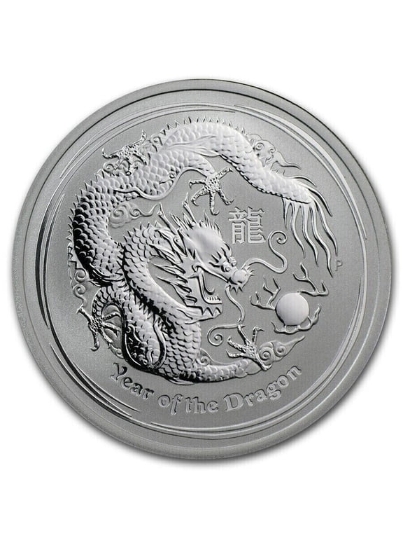 2012 1/2 oz Silver Australian Lunar Year of the Dragon Coin - In Capsule