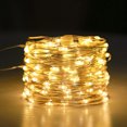 thumbnail image 1 of Lámpara de cadena LED Lámpara navideña navideña Cadena de alambre de cobre 50LED con pilas, 1 of 9