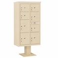 thumbnail image 5 of Salsbury Industries Pedestal Mounted 9 Door Front Load 4C Horizontal Cluster Box Unit  with 8 Parcel Locker, 5 of 6