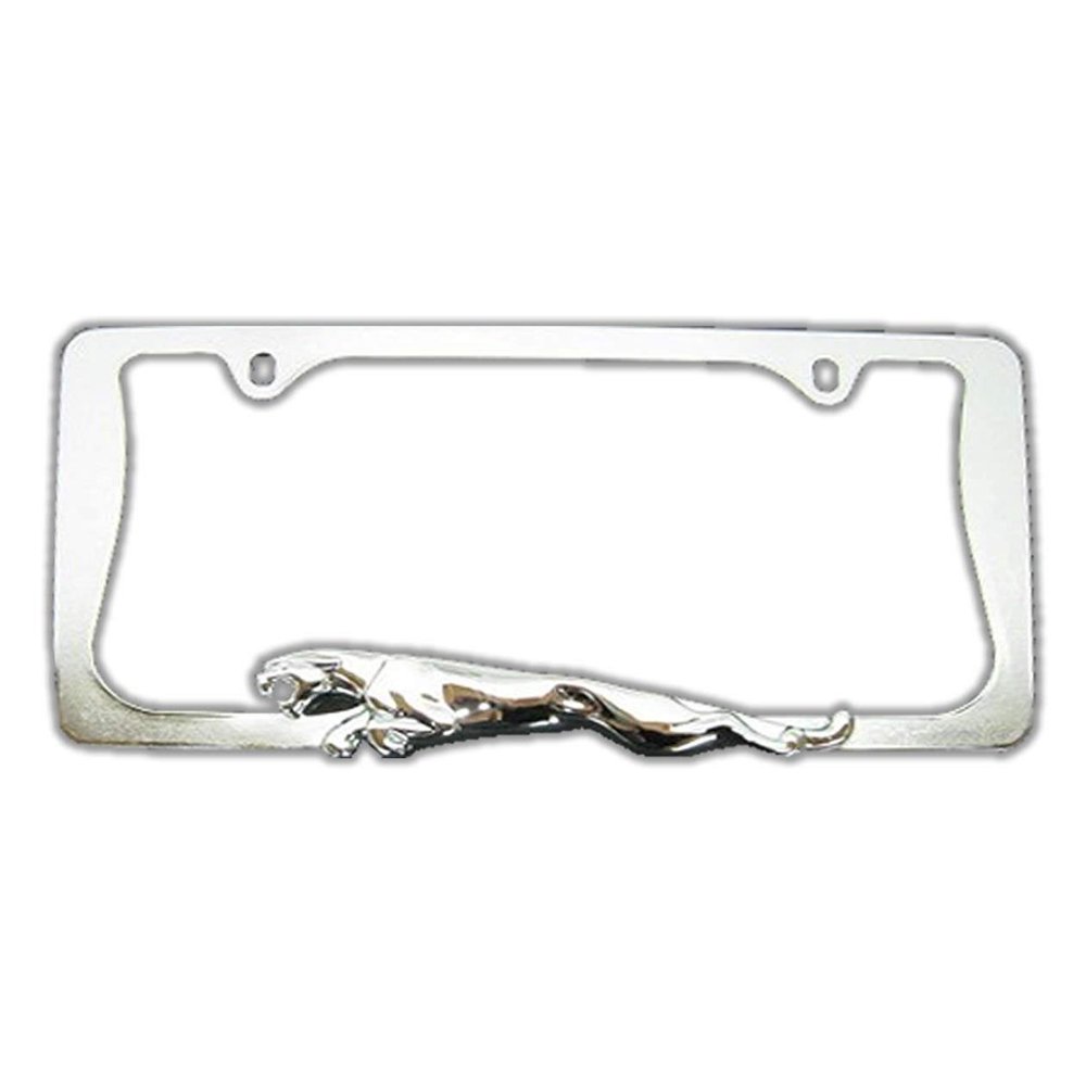 Jaguar / Panther Style License Plate Frame (Chrome Plated Metal