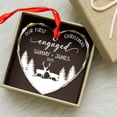 thumbnail image 3 of Mr & Mrs Engagement Christmas 2025 Ornament, Personalized Engaged Anniversary Keepsake Gifts for Fiancee Fiance, Our First Christmas Engaged Ornament, Custom Names Newly Couple Glass Ornaments, 3 of 6