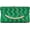 Green, variant on Women Mini Woven Pattern Envelope Flap Handbag Evening Clutch Cross Body Shoulder Bag