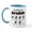 White/Blue Inside, variant on CafePress - Stubborn Airedale V2 Mug - 11 oz Ceramic Mug - Novelty Coffee Tea Cup
