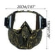 thumbnail image 4 of Gafas de nieve para casco de motocicleta | Máscara de esquí antivaho con protección UV y cubrebocas extraíble | Resistente al viento, correas ajustables, transpirable, equipo de equitación para, 4 of 4