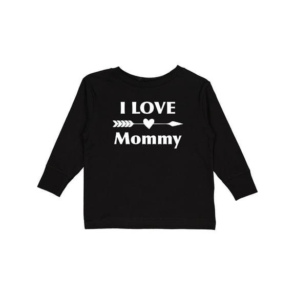Inktastic I Love Mommy Boys or Girls Long Sleeve Toddler T-Shirt