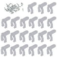 100 Pcs LED Rope Light Clips Holder PC Rope Light Mounting Clips with