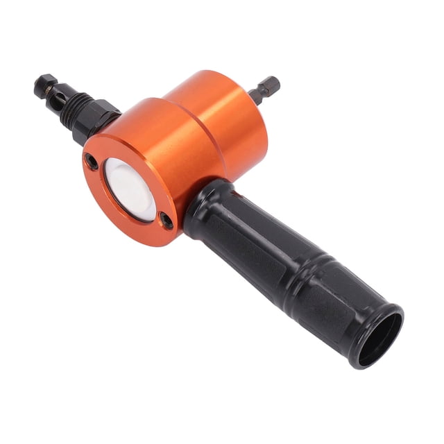 Electric Nibbler , Double Headed Cutter Wear Resistant 360° Positioning Stability With Step Drill For Auto And Home Repair