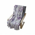 thumbnail image 4 of Floral Soft Flannel Fleece Blanket, Foliage Leaves in Purple Tones Soft Leafage Vintage Abstract Nature Plants, Cozy Plush for Indoor and Outdoor Use, 50" x 70", Lavender Lilac Beige, by Ambesonne, 4 of 6