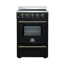 Forno Loiano 24 Inch Freestanding Electric Range in Black