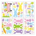 thumbnail image 2 of Easter Window Clings 6 Sheets | Double Sided Spring Bunny, Carrot, Eggs & Flower Stickers | Reusable Glass Decor | Happy Easter Static Window Decorations for Home, Office, Shop, Restaurant, 2 of 6