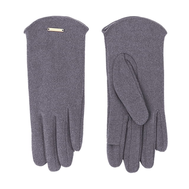 GDREDA Winter Thermal Touchscreen Gloves Lined Windproof Riding Mittens for Cycling Soft Warm Cold Weather Comfort Grey,One Size