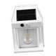 thumbnail image 2 of Outdoor Solar Tungsten Wall Light 1800mAh Waterproof Motion Sensing Exterior Wall Mount Lighting for Yard Wall Decor White, 2 of 5