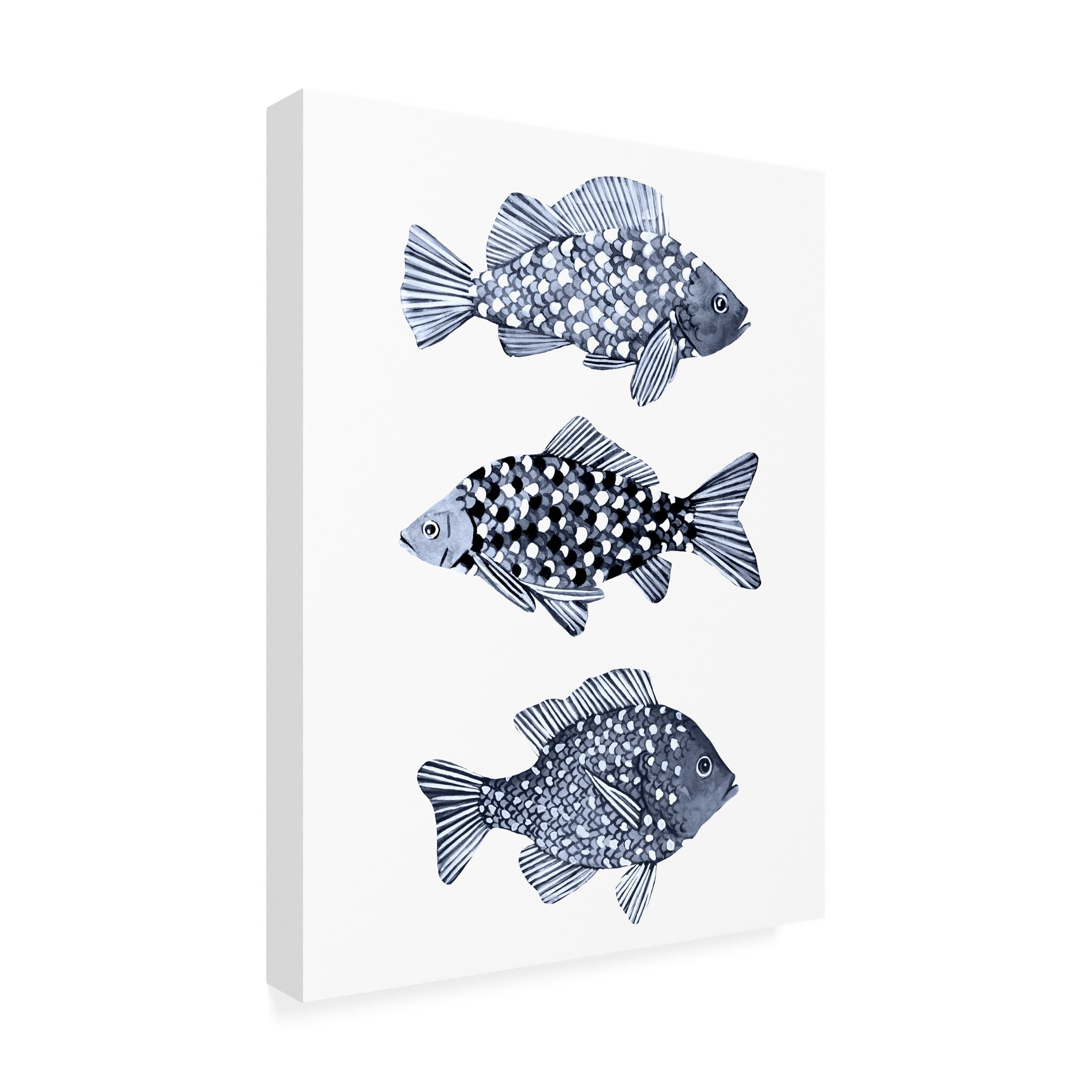 Emma Scarvey 'Blue Fish I' Canvas Art